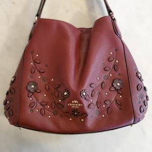 Pre-Loved Authentic Coach Edie 31 Willow Tea Rose Shoulder Bag